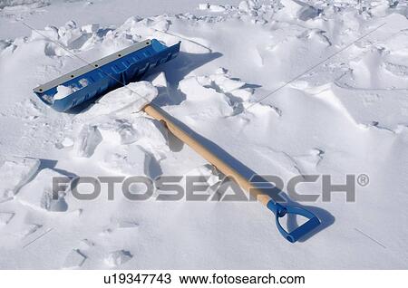 Stock Image - Snow shovel. Fotosearch