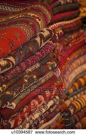 Stacks of carpets View Large Photo Image Stock Photo - Stacks of carpets. Fotosearch