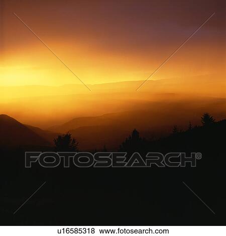 Sunrise in the mountains View Large Photo Image Stock Photo - Sunrise in the mountains. Fotosearch