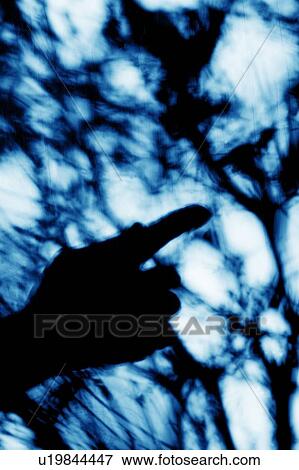 Stock Photo - Abstract blue silhouette background. Fotosearch