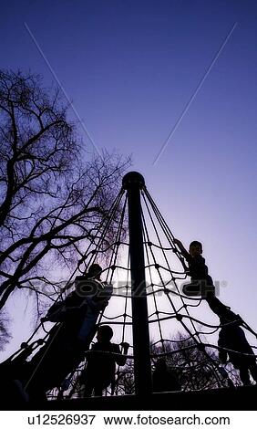 Children climbing in a playground View Large Photo Image Stock Photo - Children climbing in a playground. Fotosearch