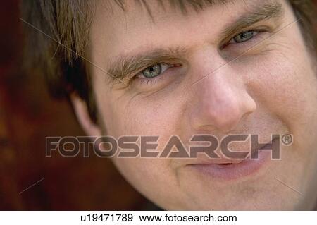 Closeup of man's face View Large Photo Image Stock Photo - Closeup of man's face. Fotosearch