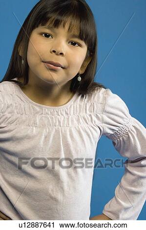 Girl with hands on hips View Large Photo Image Stock Image - Girl with hands on hips. Fotosearch