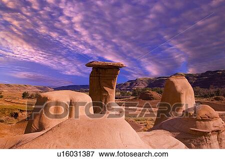 Stock Photo - Hoodoos in the Badlands. Fotosearch