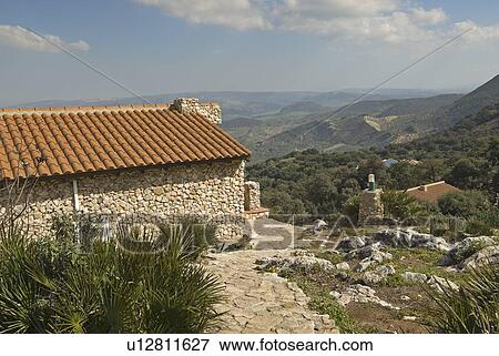 Mountain-side home View Large Photo Image Stock Photo - Mountain-side home. Fotosearch