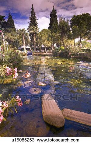 Stock Image - Natural Hot Spring. Fotosearch