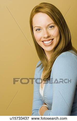 Stock Photo - Portrait of a woman. Fotosearch