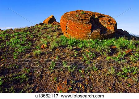 Red Rock Coulee View Large Photo Image Stock Photo - Red Rock Coulee. Fotosearch