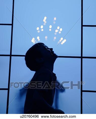 Silhouette of child View Large Photo Image Stock Photograph - Silhouette of child . Fotosearch