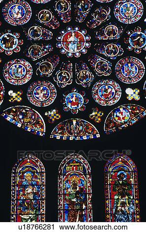 Stock Image - Stained glass. Fotosearch