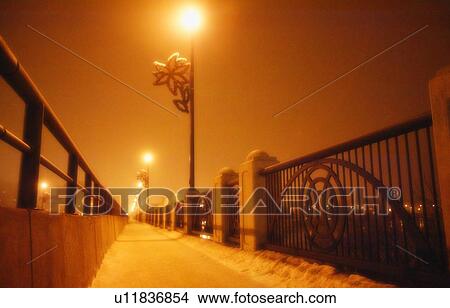 Street lights at night View Large Photo Image Picture - Street lights at night. Fotosearch