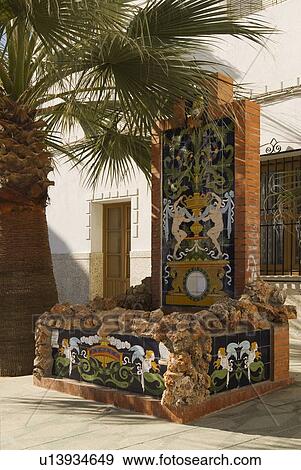 Stock Photo - Traditional Fountain in Town Square. Fotosearch
