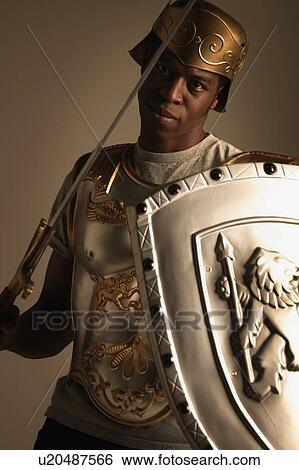 Stock Photograph - Warrior knight. Fotosearch