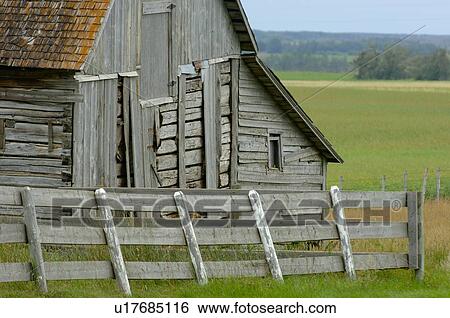 Stock Photograph - An old weathered barn. Fotosearch