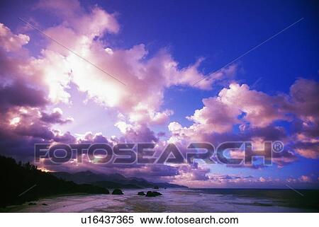Stock Photography - Backlit clouds. Fotosearch