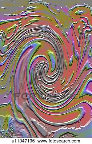 Stock Photograph - Multi-coloured swirling abstract . Fotosearch