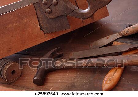 Stock Image - Old tools. Fotosearch