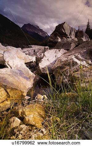 Stock Image - Rugged rocky terrain. Fotosearch