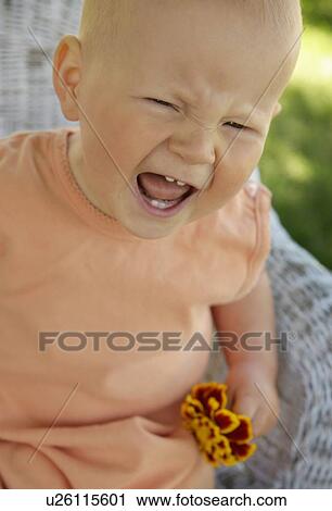 Stock Image - Temper tantrum. Fotosearch