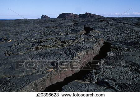 Crevice in lava field on Santiago Island, Galapagos View Large Photo Image Stock Image - Crevice in lava field on Santiago Island, Galapagos. Fotosearch