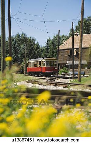 Old-fashioned streetcar View Large Photo Image Stock Image - Old-fashioned streetcar. Fotosearch