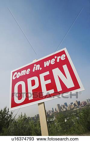 Open sign View Large Photo Image Stock Image - Open sign. Fotosearch