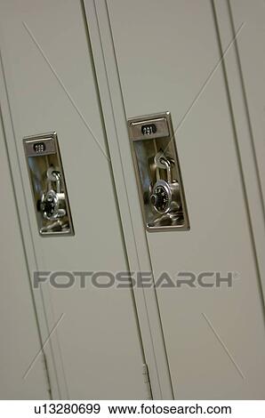 School lockers View Large Photo Image Stock Photo - School lockers. Fotosearch