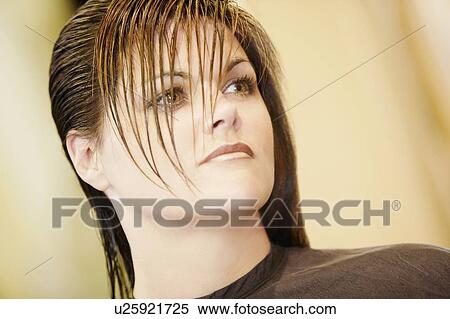 Stock Photography - Woman at the beauty salon. Fotosearch