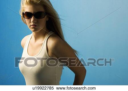 Woman wearing sunglasses View Large Photo Image Stock Photography - Woman wearing sunglasses. Fotosearch