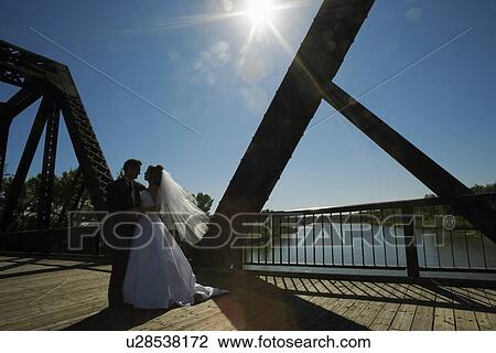 Stock Image - Bride and groom. Fotosearch
