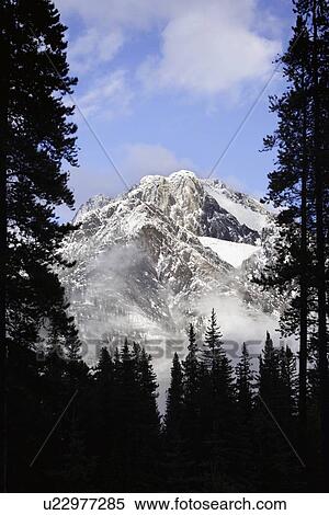 Cascade Mountains in Banff View Large Photo Image Stock Photography - Cascade Mountains in Banff. Fotosearch