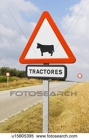 Caution sign in Spanish View Large Photo Image Stock Photography - Caution sign in Spanish. Fotosearch