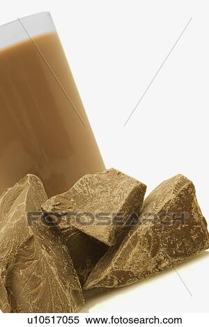 Stock Photography - Chocolate milk and chocolate. Fotosearch