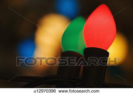 Stock Photograph - Christmas lights. Fotosearch