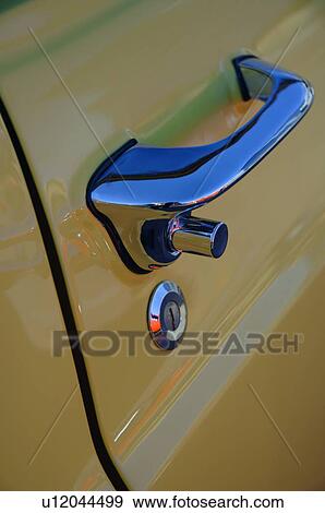 Door handle of a vehicle View Large Photo Image Stock Photo - Door handle of a vehicle. Fotosearch