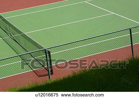 Stock Photography - Empty tennis court. Fotosearch