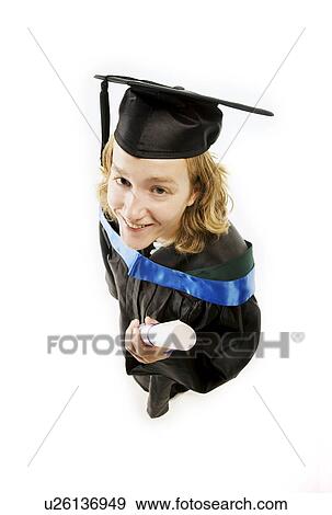 Stock Photo - Female graduate. Fotosearch