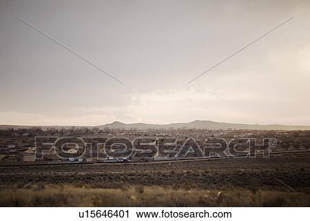 Stock Image - Housing development in New Mexico. Fotosearch