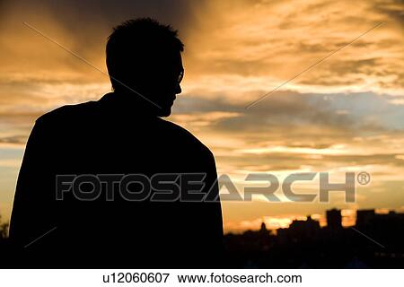 Male silhouette View Large Photo Image Stock Photo - Male silhouette. Fotosearch