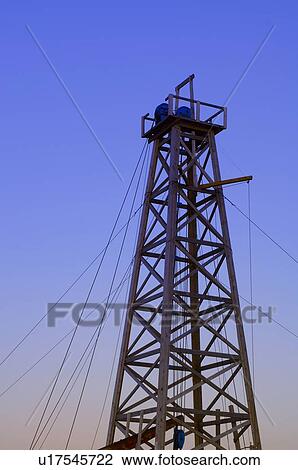 Stock Image - Oil tower. Fotosearch