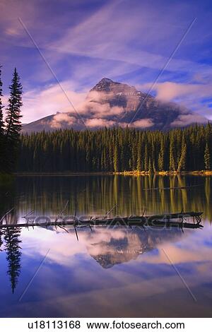 Pilot Pond in Banff View Large Photo Image Stock Photo - Pilot Pond in Banff. Fotosearch