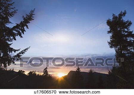 Stock Image - Scenic sunset. Fotosearch