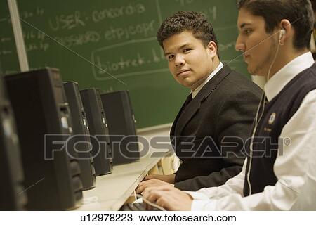 Students in a computer lab View Large Photo Image Stock Image - Students in a computer lab. Fotosearch