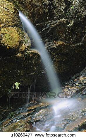 Stock Photo - Waterfall in mountains. Fotosearch