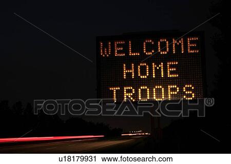 Stock Image - Welcome home sign. Fotosearch