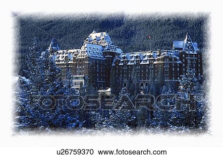 Banff Springs Hotel Banff National Park Alberta Canada View Large Photo Image Stock Image - Banff Springs Hotel Banff National Park Alberta Canada. Fotosearch