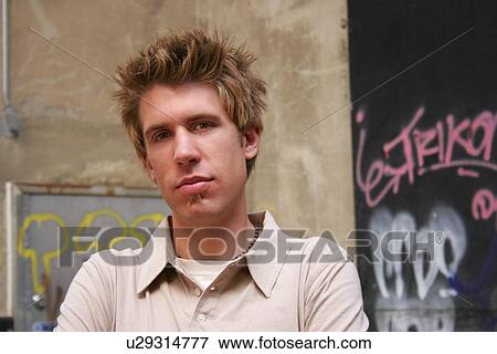Stock Photo - Portrait of a young man. Fotosearch