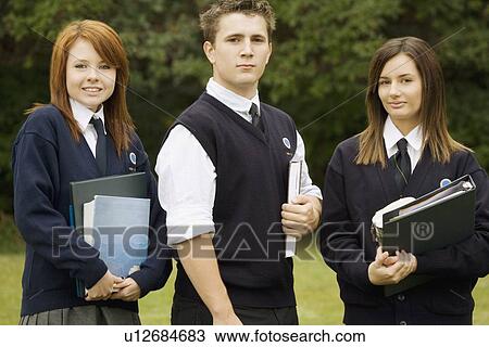 Stock Image - Portrait of students. Fotosearch
