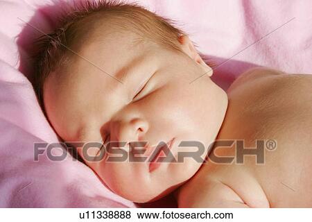 Stock Photo - Sleeping baby. Fotosearch