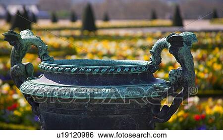 Stock Photograph - Statue in garden. Fotosearch